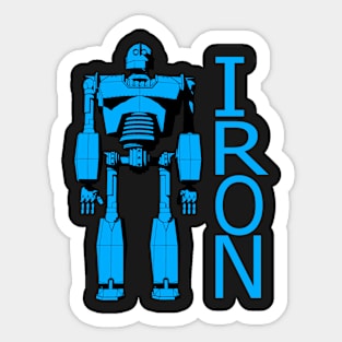 Blue Iron giant Sticker